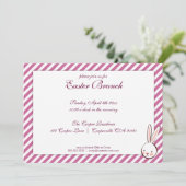 Purple Elegant Brunch de Pâques Invitation (Debout devant)