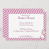 Purple Elegant Brunch de Pâques Invitation (Devant / Derrière)