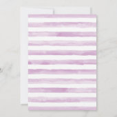 Purple Elephant Girl Birthday Party Invitation (Dos)