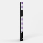 Purple En vichy Black Polka Dot iPhone 5 Coque (Dos/Droite)