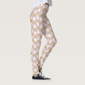 Purple En vichy Gold Butterfly Designer Leggings (Droite)