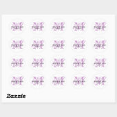 Purple Enregistrer la date Mariage Favor Stickers (Feuille)