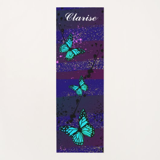 Purple Ephemera vibrant color art Yogamat (Voorkant)