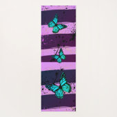 Purple Ephemera vibrant color art Yogamat (Achterkant)