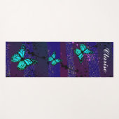 Purple Ephemera vibrant color art Yogamat (Voorkant (horizontaal))