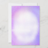 Purple Eras Anniversaire Fête Photo Invitation (Dos)