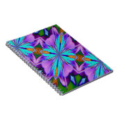 Purple et Aqua Formes Carnet d'art Abstrait (Côté Droit)