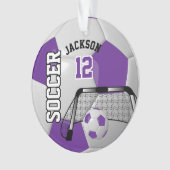 Purple et Blanc Personnaliser le ballon de footbal (devant)