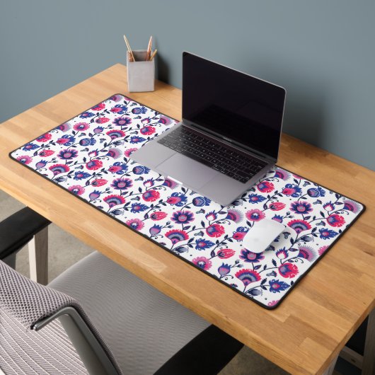 Purple et bleu Folklore Wycinanki (Bureau 2)