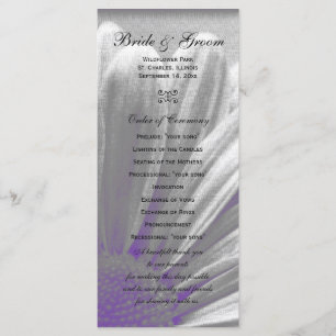 Purple et Gris Floral Faits saillants Programme de