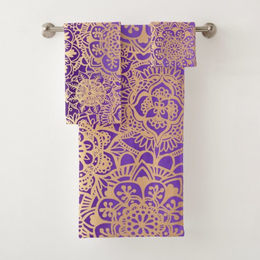 Purple et or Mandala Boho Chic (En situation)