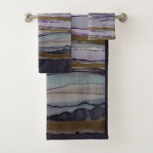 Purple et or rayé moderne (En situation)