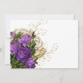 Purple et or Vintage Chic Mariage Merci (Dos)