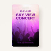Purple Event Badge du personnel pour le concert ou (Dos)