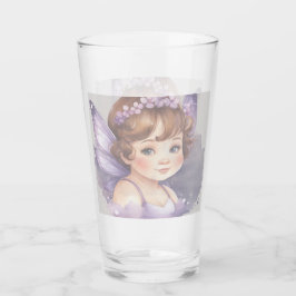 Purple fairy fantasy Glass Cup Glas