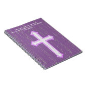 Purple Faith Croix Prière Journal Bible Verse (Côté Droit)