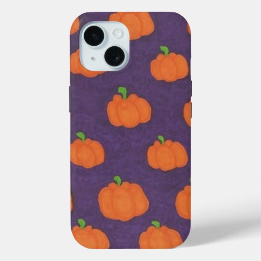 Purple Fall Pumpkin Pattern Case-Mate iPhone Case (Achterkant)