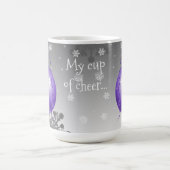 Purple Fancy de Noël Ornement café Mug (Centre)