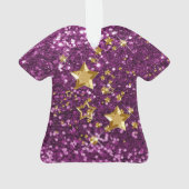 Purple Faux Parties scintillant Or Étoiles brillan (dos)