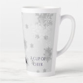 Purple Festif Arbre de Noël Latte Mug (Droite)