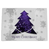 Purple Festif Arbre de Noël Sac cadeau (Devant)