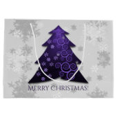 Purple Festif Arbre de Noël Sac cadeau (Dos)