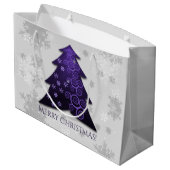 Purple Festif Arbre de Noël Sac cadeau (Dos Angle)