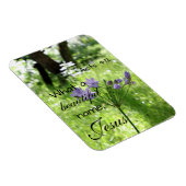 Purple Fleur sauvage Bible Verse Magnet (Côté Droit)