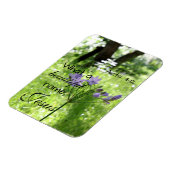 Purple Fleur sauvage Bible Verse Magnet (Côté Gauche)