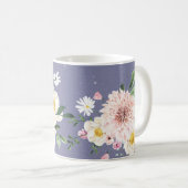 Purple, Fleurs Café Tee Mug Drinkware (Devant droit)