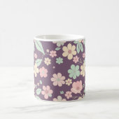 Purple Floral Coffee Mug (Centre)