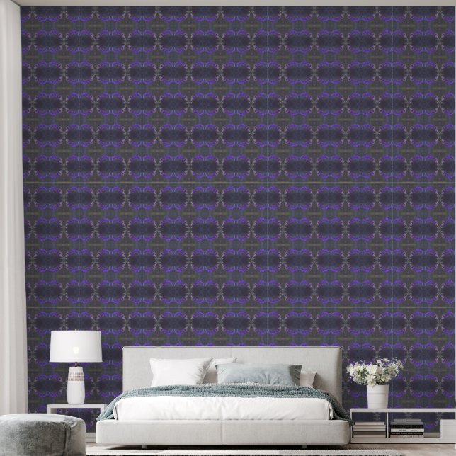 Purple Floral Garden Behang (Slaapkamer)