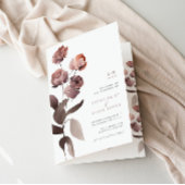 Purple Floral Garden Mariage plié Programme