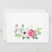 Purple Floral Graduation party Invitation (Dos)