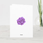 Purple Floral Greenery Foliage Programme de mariag (Dos)