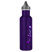 Purple Floral Jane Nom, Bouteille d'eau 710 ml (Gauche)