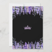 Purple Floral Quinceanera Invitation (Dos)