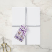 Purple Floral Thank You Fairy Much Cadeaulabel (Met Touw)