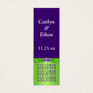 Purple, Flore verte et Coeurs joints Favoriser Bal