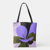 Purple Flower Tote Bag – Modern Abstract Floral De (Dos)