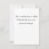 Purple Flowers Bedankkaart (Achterkant)