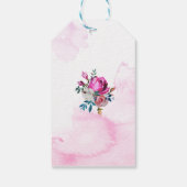 Purple Flowers Begrafenis Gift Labels Cadeaulabel (Achterkant)