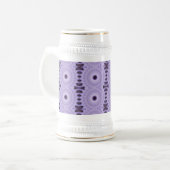 Purple Flowers Bierpul (Voorkant links)