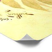 Purple Flowers & bijen Paul de Longpre Poster (Hoek)