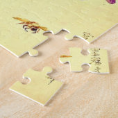 Purple Flowers & bijen Paul de Longpre Puzzle Legpuzzel (Zijkant)