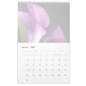 Purple Flowers Block Notes Kalender (Jan 2027)