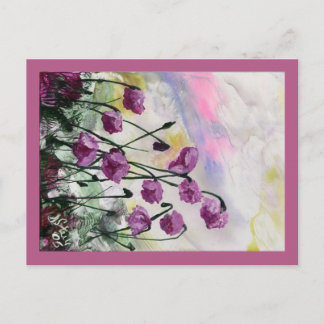 Purple Flowers Briefkaart