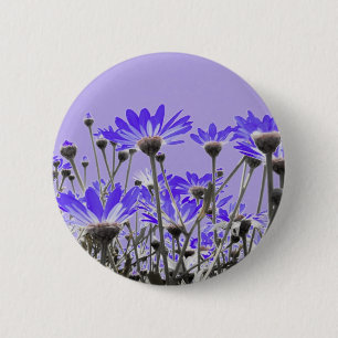 Purple Flowers Button