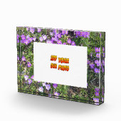 Purple Flowers Crocus Cust. Fotoblok (Rechts)