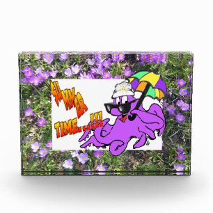 Purple Flowers Crocus Photo Block Fotoblokken
